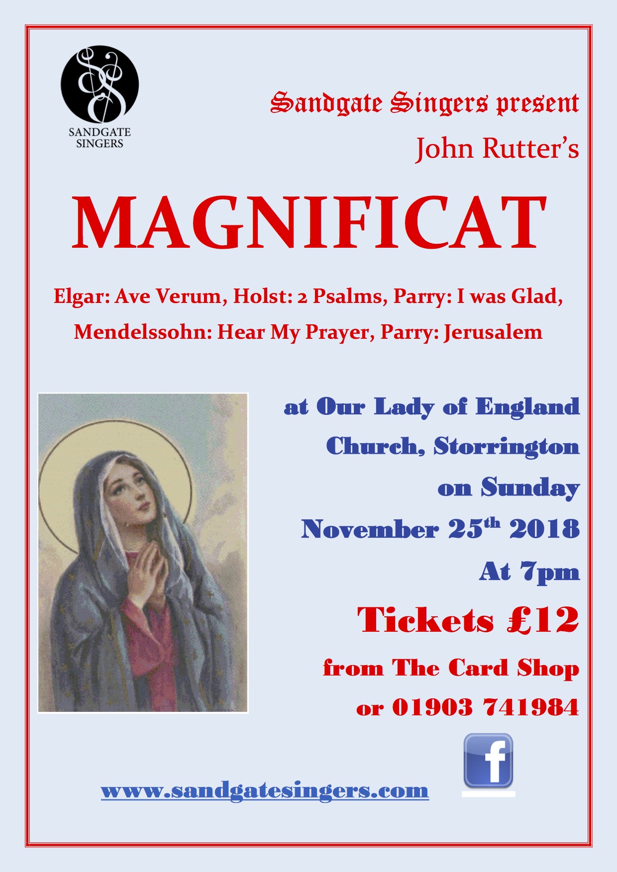 Magnificat poster Nov 2018